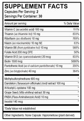 Vita4Life Biotin MSM bottle side view with label details for dosing.