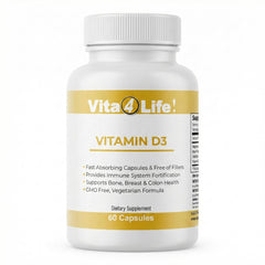 Vita4Life D3 K2 Magnesium bottle provides immune and bone support.
