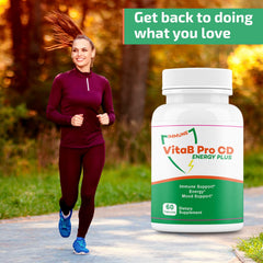 Morning routine with VitaB Pro CD Energy Plus and glass