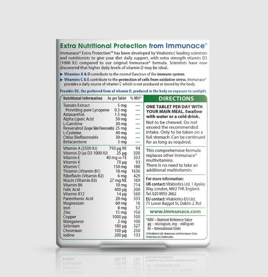 Vitabiotics Immunace Extra Protection twin pack for convenient family immune support