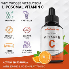 Vitablosom Liposomal Vitamin C daily routine usage with glass of water