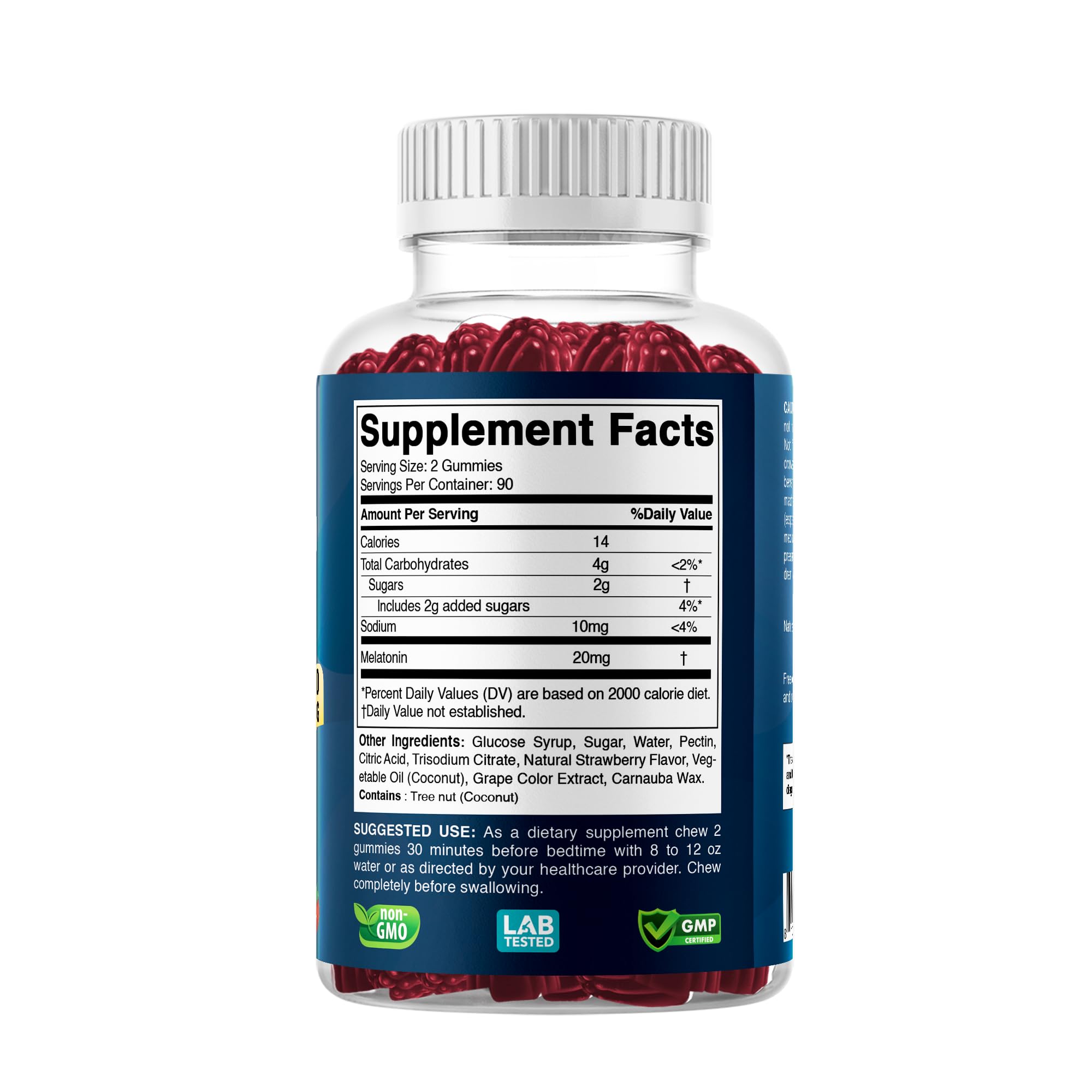Vitabod Melatonin Gummies two-bottle packaging shows value