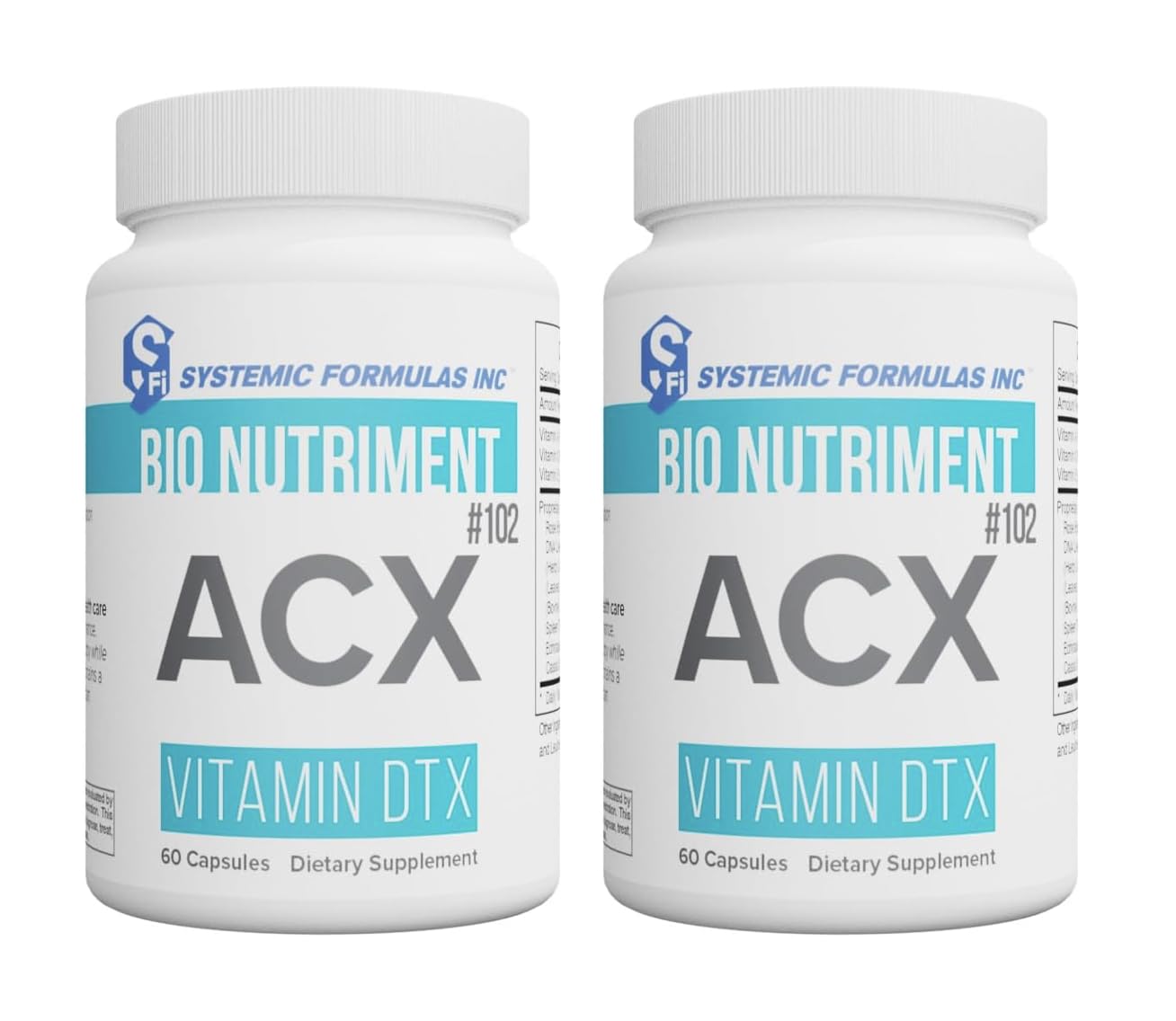 VitaBoost ACX bottle highlighting the detox-focused bio Nutriment formula for daily wellness