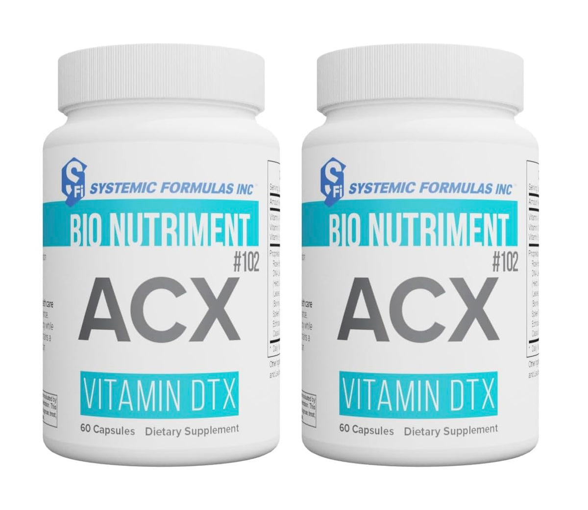 VitaBoost ACX bottle highlighting the detox-focused bio Nutriment formula for daily wellness