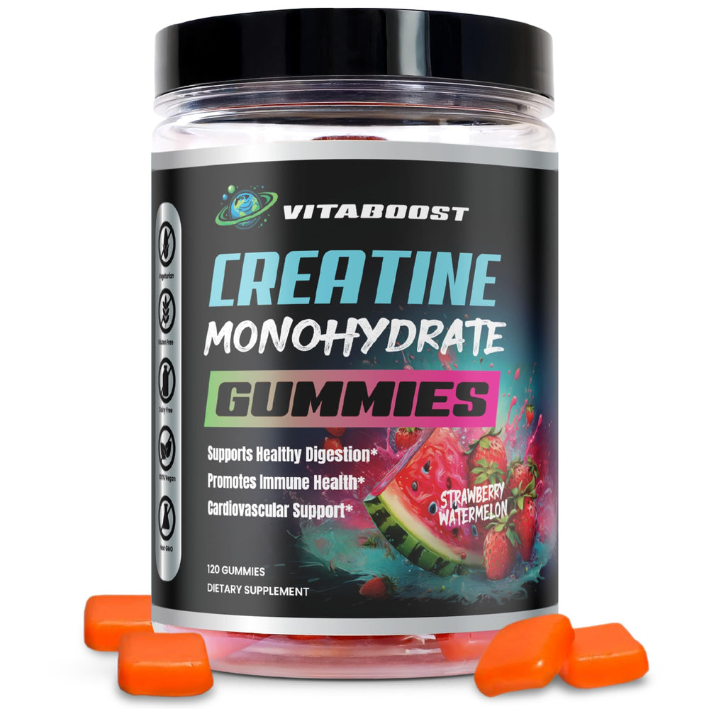 VitaBoost Creatine Gummies nutrition facts panel for informed use.