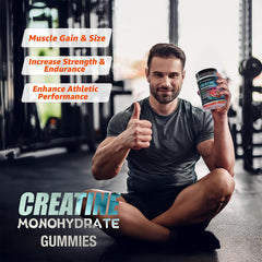 VitaBoost Creatine Gummies USA-made badge on packaging.
