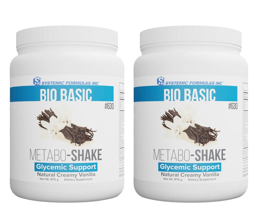 Vitaboost Systemic Formulas vanilla plant protein bottle for vegan, gluten-free shakes and smoothies