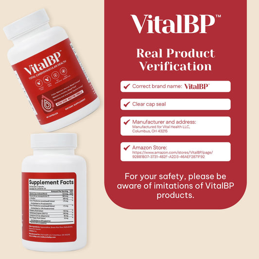 VitalBP capsule closeup highlights capsule design and simple daily intake.
