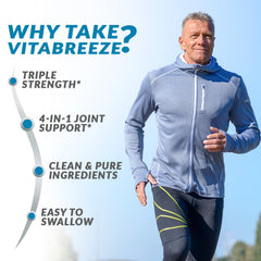 VitaBreeze ingredient synergy label highlighting four-ingredient formula.