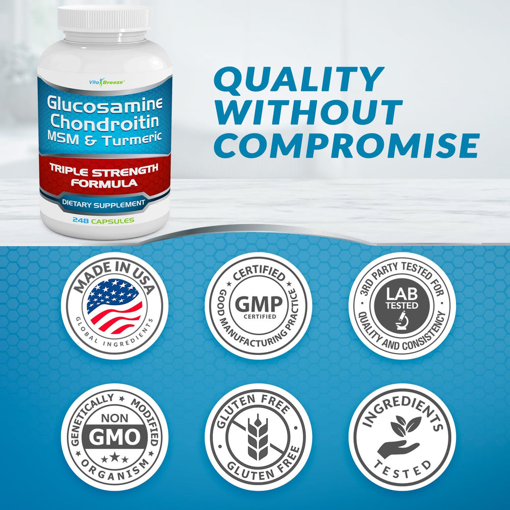 VitaBreeze purity potency GMP seal indicating quality controls.