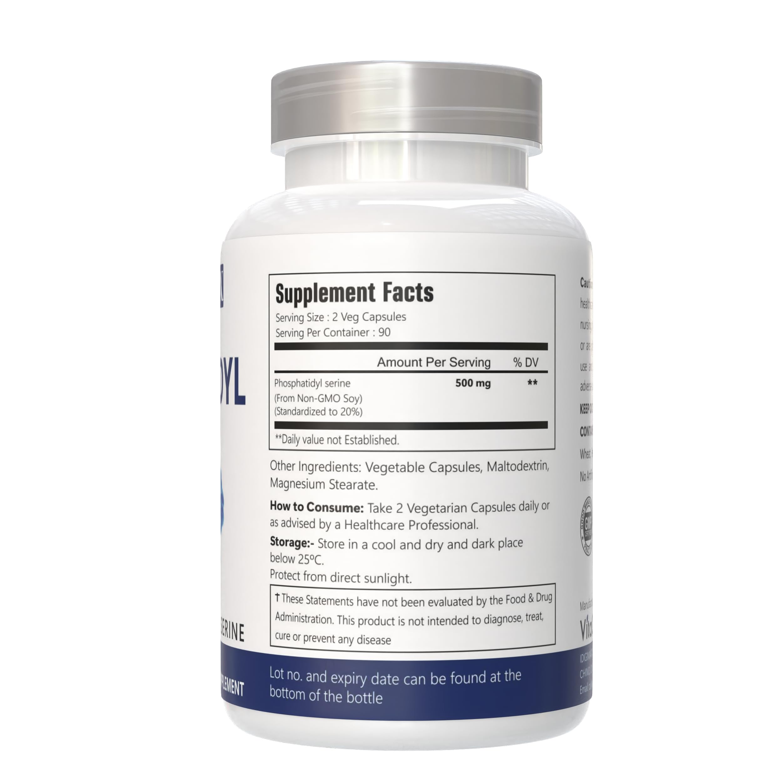VitaCosmoX non-GMO label highlighting clean ingredients