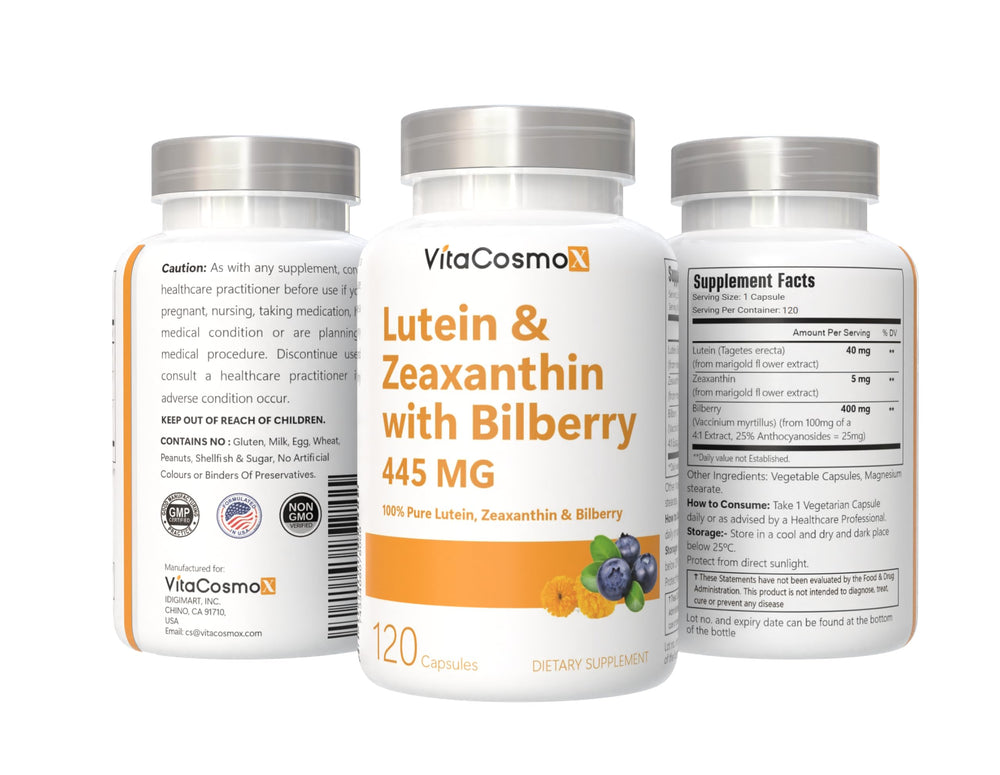 VitaCosmoX vegan capsules poured for easy daily dosing.