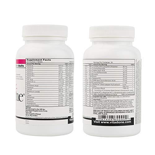 Vitadone packaging displayed on shelf with brand visibility