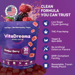 VitaDreamz quality seal close-up underscores standards and trust