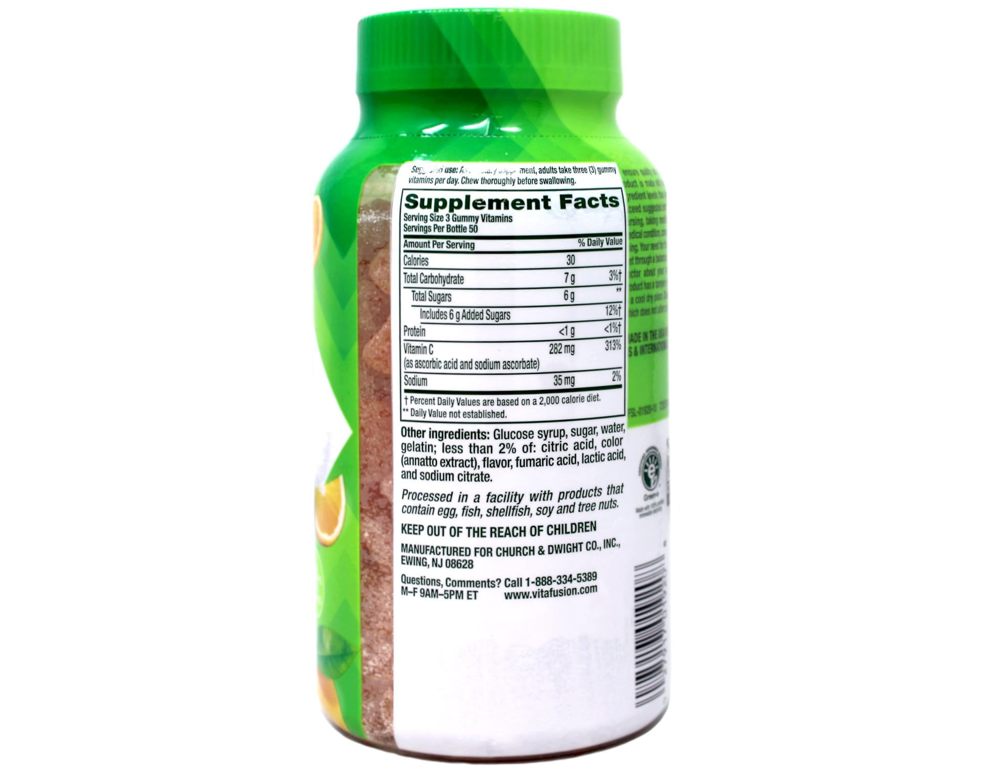 Vitafusion Power C orange flavor for tasty daily immune support.