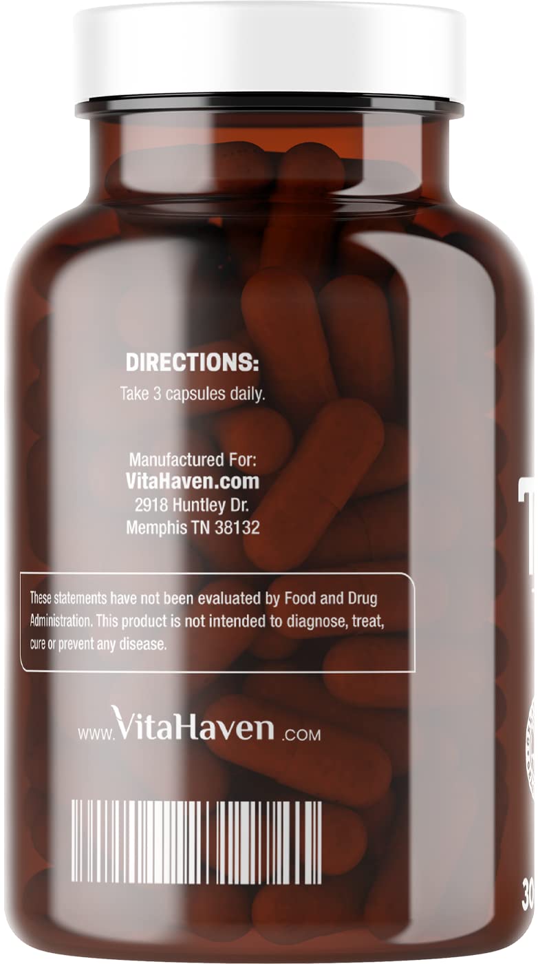 VitaHaven Trilotin capsules close-up ready for daily supplementation.