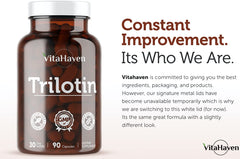 VitaHaven Trilotin ingredient panel featuring horse chestnut and hawthorn.