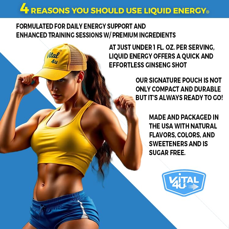 VITAL 4U pouch close-up, highlighting coffee-chocolate-cherry flavor