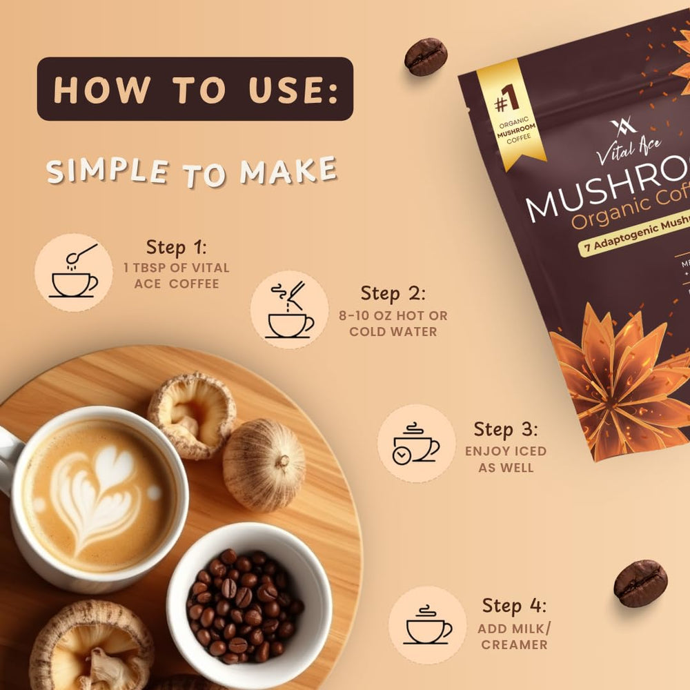 Free Frother included with Vital Ace for creamy texture