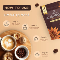 Free Frother included with Vital Ace for creamy texture