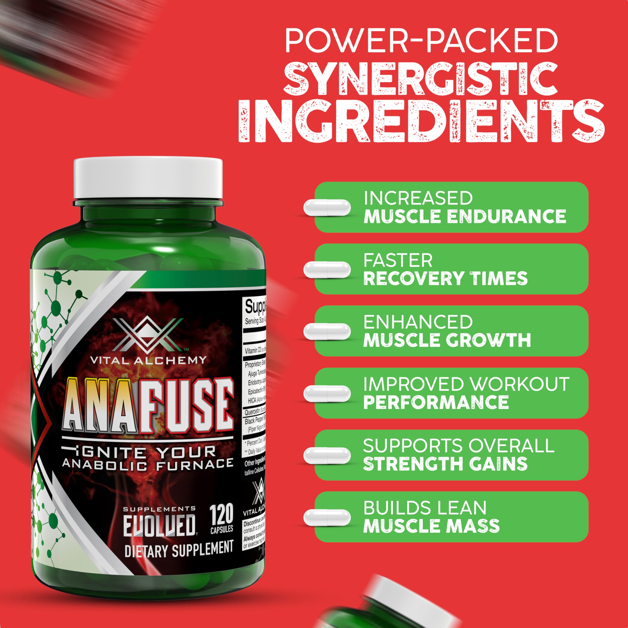 Vital Alchemy Anafuse quercetin detail emphasizes absorption boost with black pepper for daily wellness.