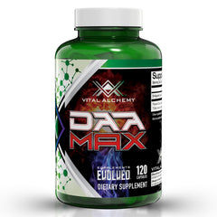 Vital Alchemy DAA MAX bottle front showing label for performance support