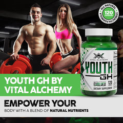 Vital Alchemy Youth capsules pour for convenient daily use.