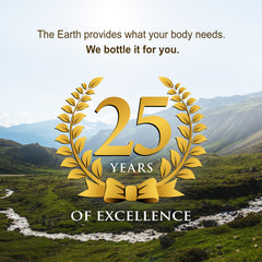 Vital Earth Minerals Cal-Mag Liquid included cup for precise one-ounce dosing.