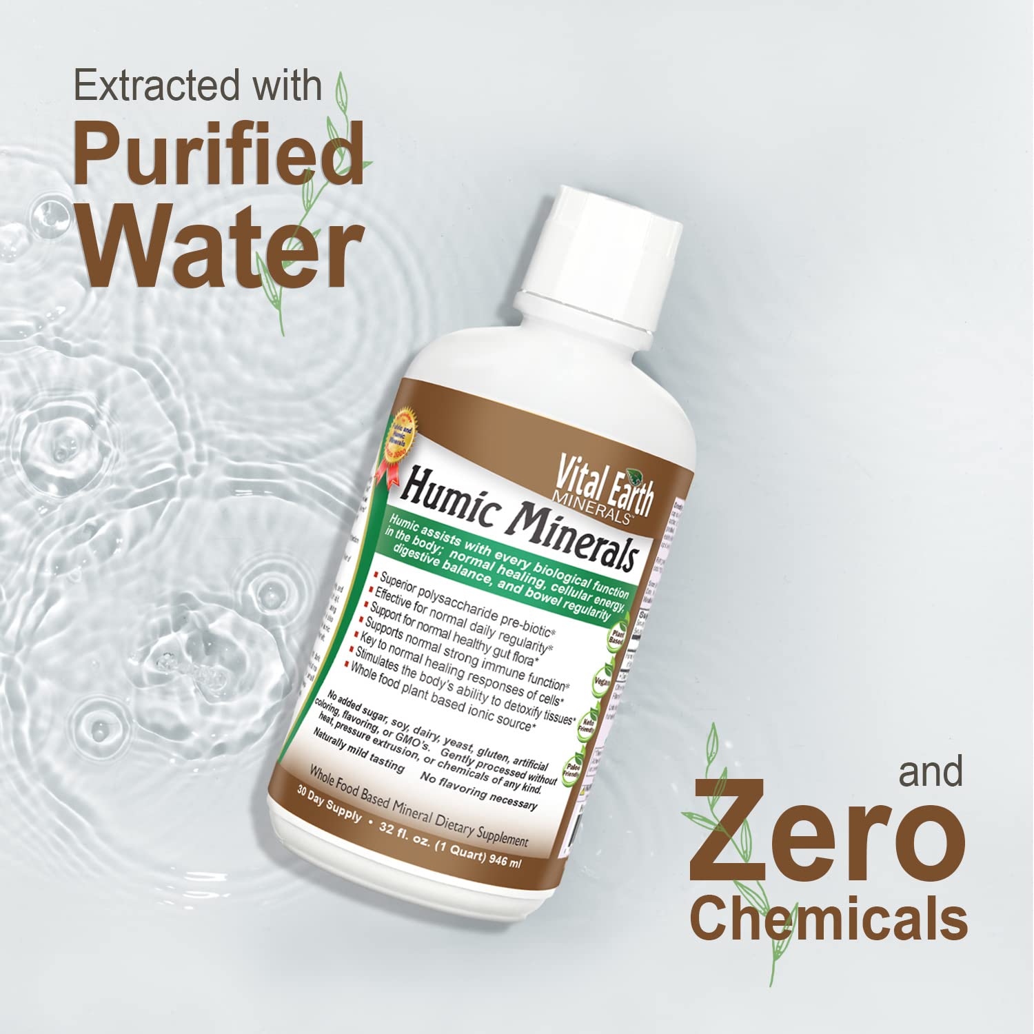 Vital Earth Minerals humic minerals ingredients reveal natural trace minerals