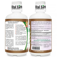 Vital Earth Minerals humic minerals pour showing easy mixing