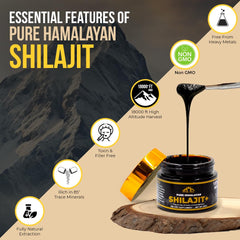 Vital Hill Shilajit spoon-dissolve demonstrates easy preparation for morning routine.