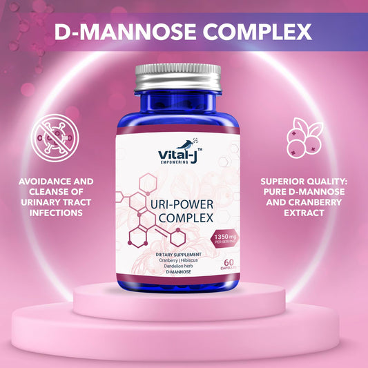 Vital-J Empowering 4-in-1 URI Power Complex capsules on a blister pack for convenience.