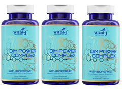 Vital-J Empowering 4-in-1 DIM Potent Complex bottle-front supports hormonal balance potential