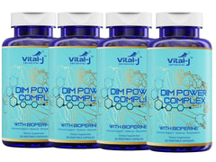Vital-J Empowering 4in1 DIM Potent Complex bottle front supports hormonal balance.