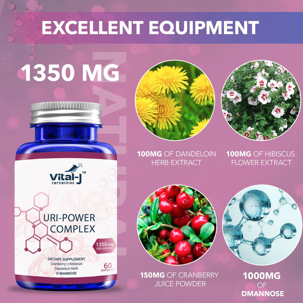 Vital-J Empowering hibiscus-dandelion extracts focusing on natural detox and wellness.