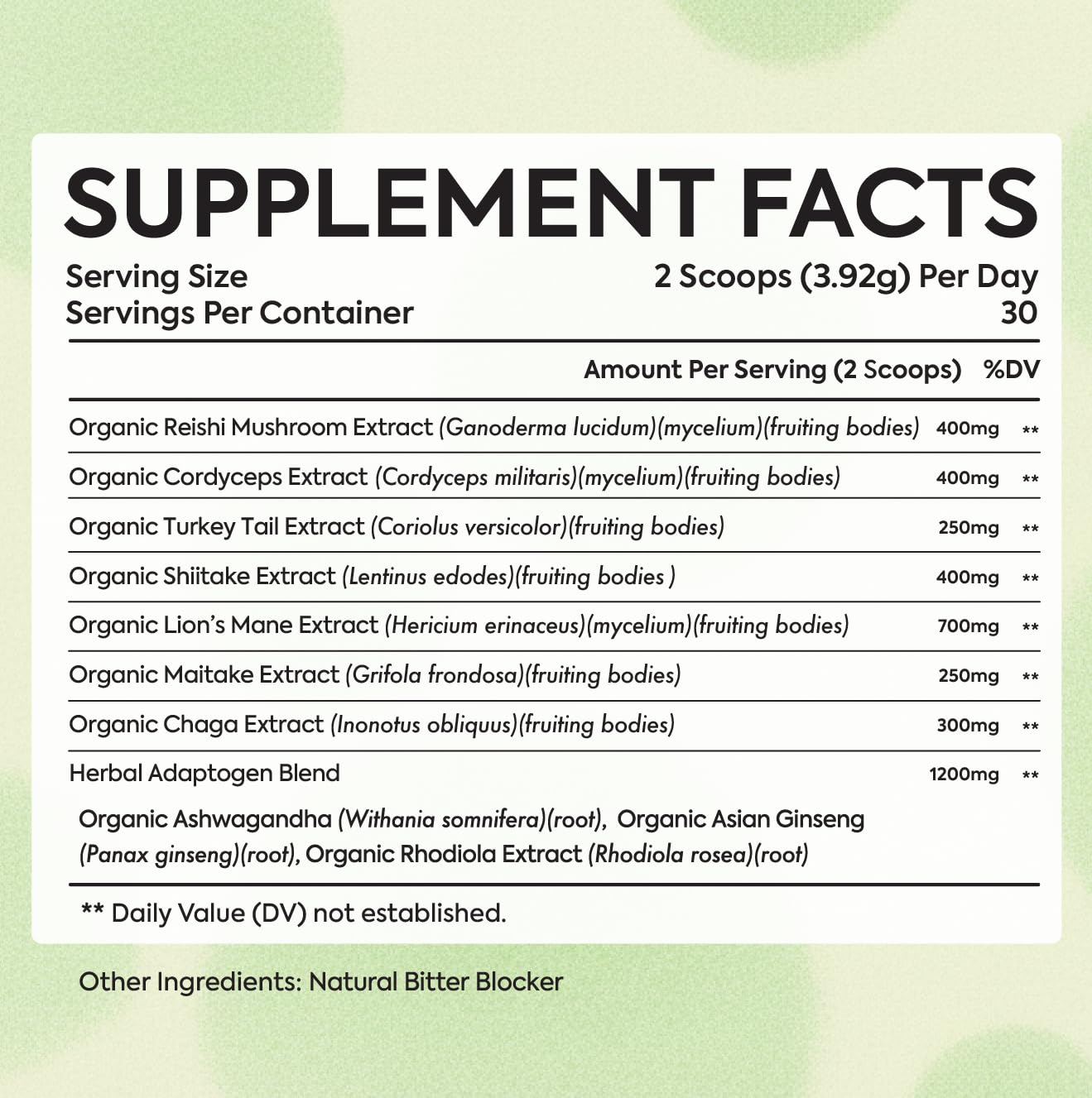 Vital Matter MycoClarity Ultra finished bottle on kitchen counter conveying daily wellness.