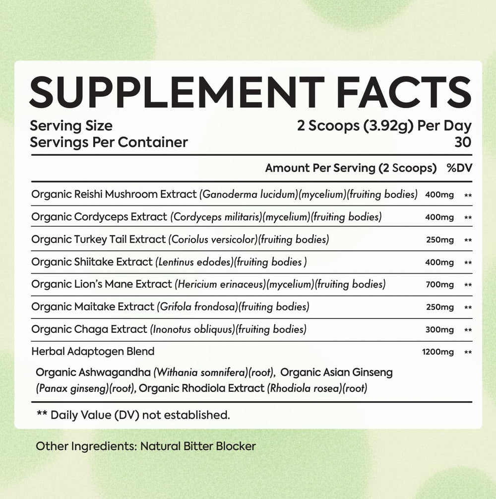 Vital Matter MycoClarity Ultra finished bottle on kitchen counter conveying daily wellness.