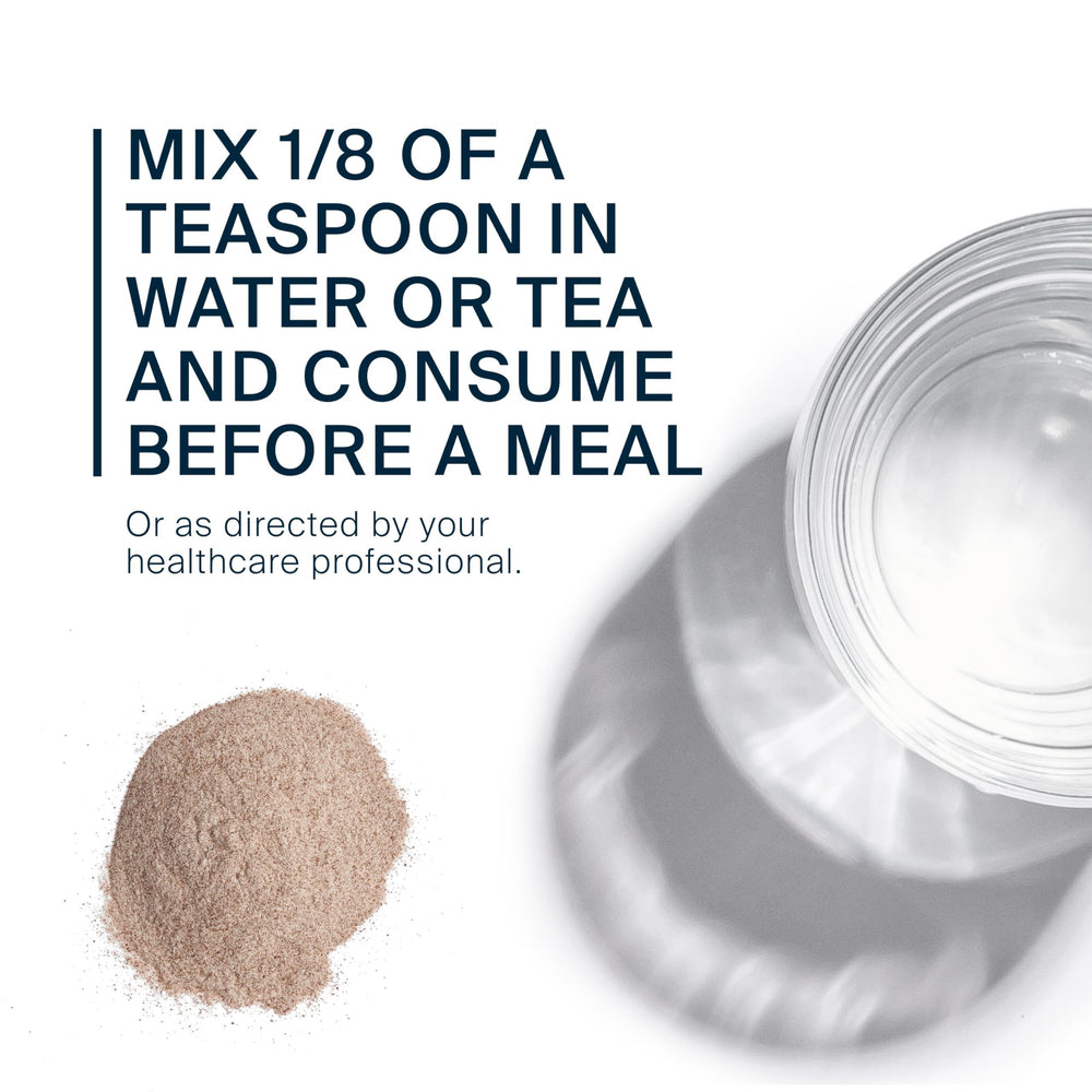 Vital Nutrients DGL powder in glass demonstrates dissolvable texture for daily use.