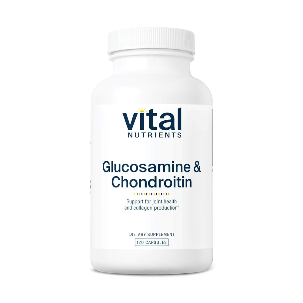 Vital Nutrients Glucosamine & Chondroitin bottle front showing joint support focus