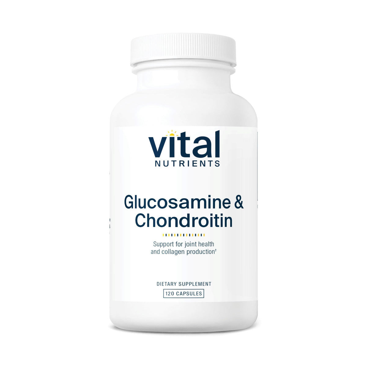 Vital Nutrients Glucosamine & Chondroitin bottle front showing joint support focus