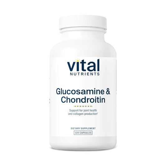 Vital Nutrients Glucosamine & Chondroitin bottle front showing joint support focus