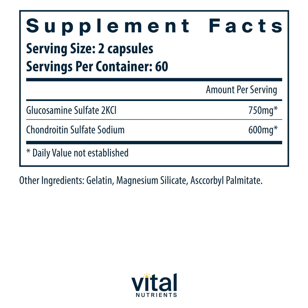 Vital Nutrients label close-up highlighting non-GMO and gluten-free formulation