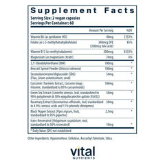 Vital Nutrients Hormone Balance capsules for daily estrogen metabolism support.