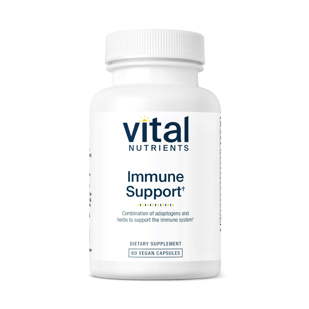 Vital Nutrients Immune Support bottle front showing vegan formula for everyday immunity