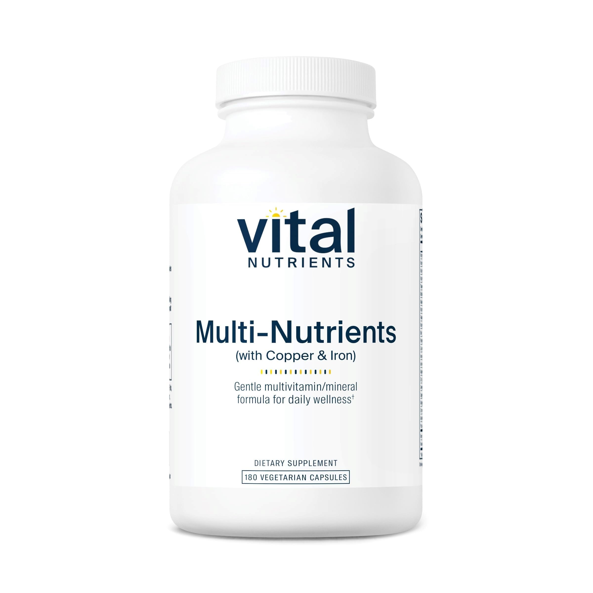 Vital Nutrients Multi-Nutrients 4 bottle close-up for daily wellness