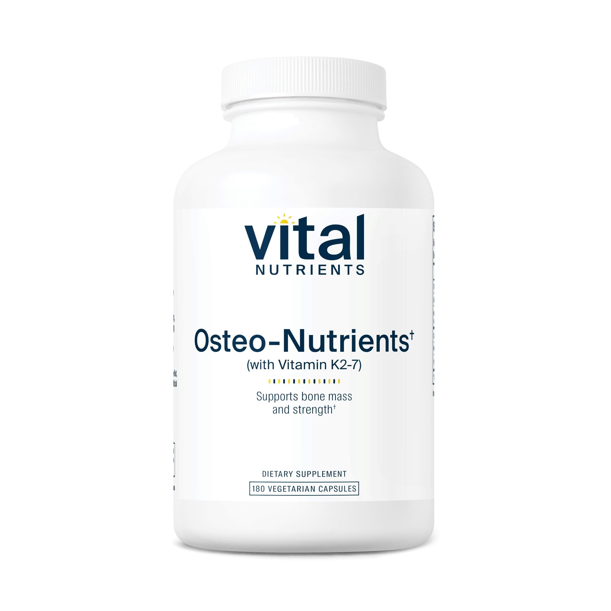 Vital Nutrients Osteo-Nutrients bottle front promotes bone health