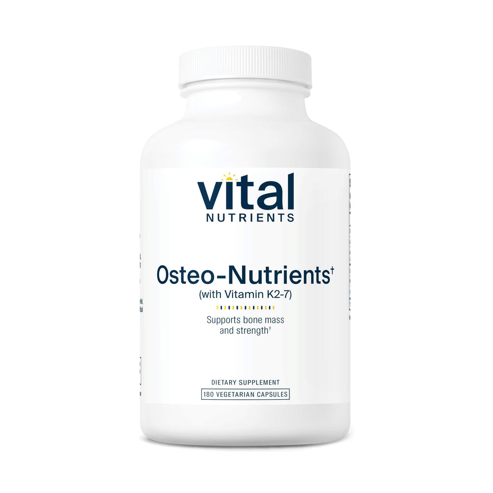 Vital Nutrients Osteo-Nutrients bottle front promotes bone health