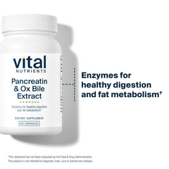 Label highlights lactose-free, hypoallergenic, non-GMO formulation on Vital Nutrients product.