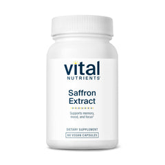 Vital Nutrients Saffron Extract capsules support mood balance and restful sleep.