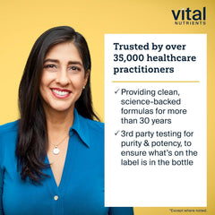 Vital Nutrients Sleep and Recover ingredient panel reveals natural sleep-supporting ingredients.